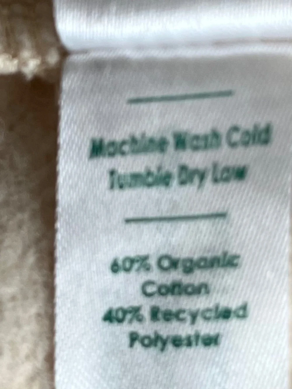 Marine Layer Jace Puff Sleeve Beige Re-Spun Sweatshirt Size Medium